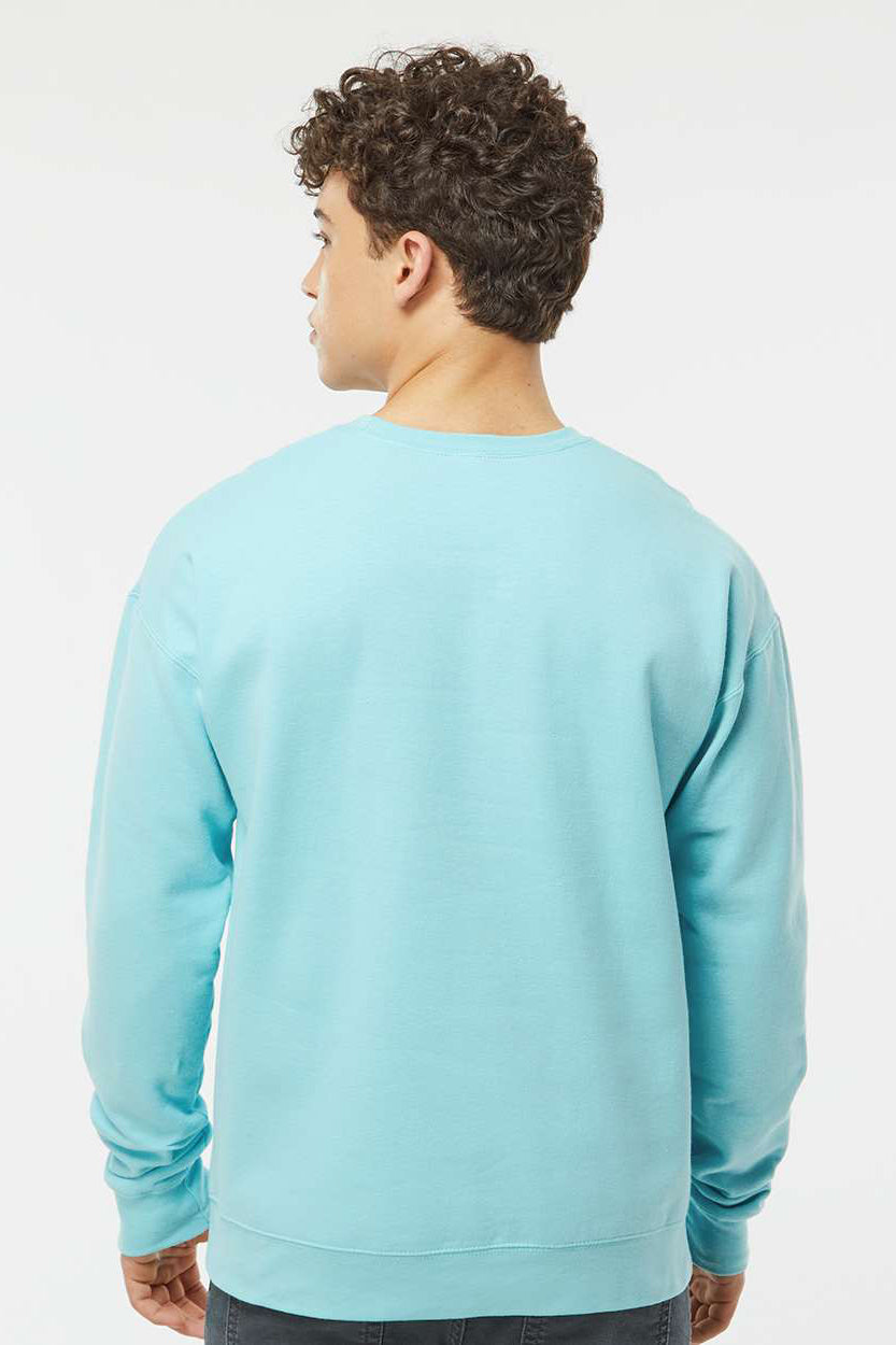 Tultex 340 Mens Fleece Crewneck Sweatshirt Purist Blue Model Back