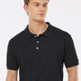 Tultex Mens Sport Short Sleeve Polo Shirt - Black