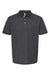 Tultex 400 Mens Sport Short Sleeve Polo Shirt Heather Charcoal Grey Flat Front