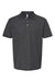 Tultex 400 Mens Sport Shirt Sleeve Polo Shirt Heather Charcoal Grey Flat Front