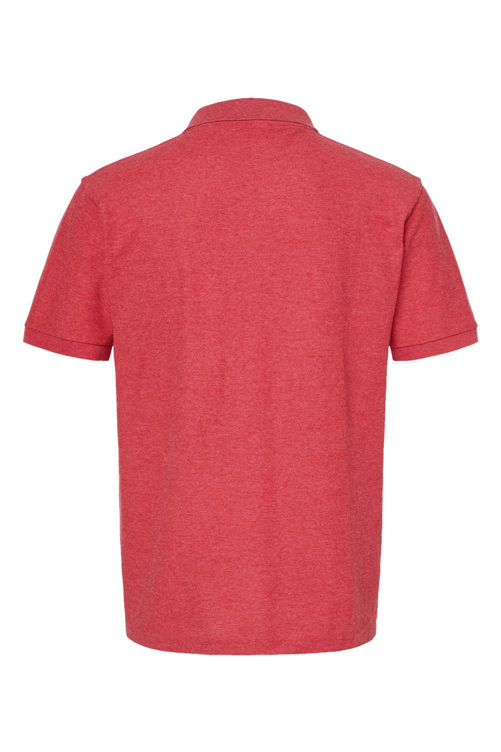 Tultex 400 Mens Sport Shirt Sleeve Polo Shirt Heather Red Flat Back