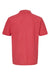 Tultex 400 Mens Sport Shirt Sleeve Polo Shirt Heather Red Flat Back