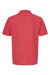 Tultex 400 Mens Sport Short Sleeve Polo Shirt Heather Red Flat Back