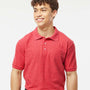 Tultex Mens Sport Short Sleeve Polo Shirt - Heather Red - NEW