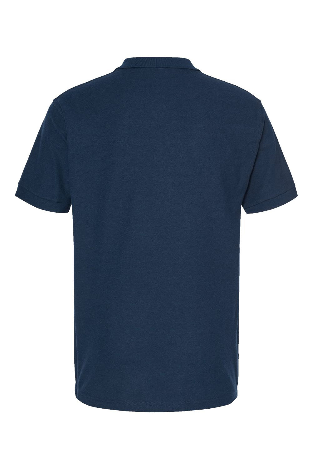 Tultex 400 Mens Sport Shirt Sleeve Polo Shirt Navy Blue Flat Back