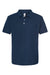 Tultex 400 Mens Sport Short Sleeve Polo Shirt Navy Blue Flat Front