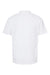 Tultex 400 Mens Sport Shirt Sleeve Polo Shirt White Flat Back