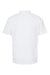 Tultex 400 Mens Sport Short Sleeve Polo Shirt White Flat Back