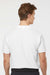 Tultex 400 Mens Sport Short Sleeve Polo Shirt White Model Back