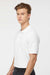 Tultex 400 Mens Sport Short Sleeve Polo Shirt White Model Side