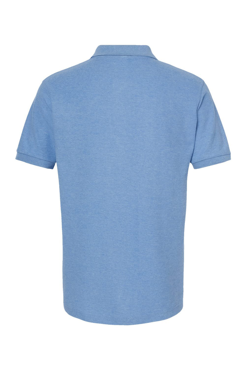 Tultex 400 Mens Sport Shirt Sleeve Polo Shirt Heather Light Blue Flat Back