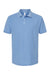 Tultex 400 Mens Sport Short Sleeve Polo Shirt Heather Light Blue Flat Front