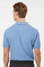 Tultex 400 Mens Sport Short Sleeve Polo Shirt Heather Light Blue Model Back