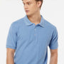 Tultex Mens Sport Short Sleeve Polo Shirt - Heather Light Blue - Closeout