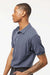Tultex 400 Mens Sport Short Sleeve Polo Shirt Heather Navy Blue Model Side