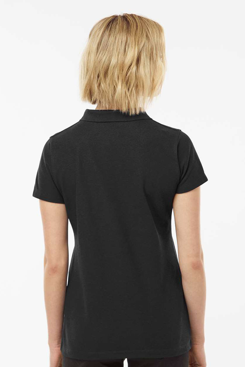 Tultex 401 Womens Sport Short Sleeve Polo Shirt Black Model Back