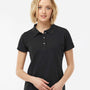 Tultex Womens Sport Short Sleeve Polo Shirt - Black - NEW