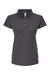 Tultex 401 Womens Sport Short Sleeve Polo Shirt Heather Charcoal Grey Flat Front