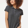 Tultex Womens Sport Short Sleeve Polo Shirt - Heather Charcoal Grey - Closeout
