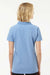 Tultex 401 Womens Sport Short Sleeve Polo Shirt Heather Light Blue Model Back