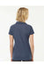 Tultex 401 Womens Sport Shirt Sleeve Polo Shirt Heather Navy Blue Model Back