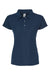 Tultex 401 Womens Sport Shirt Sleeve Polo Shirt Navy Blue Flat Front
