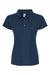 Tultex 401 Womens Sport Short Sleeve Polo Shirt Navy Blue Flat Front