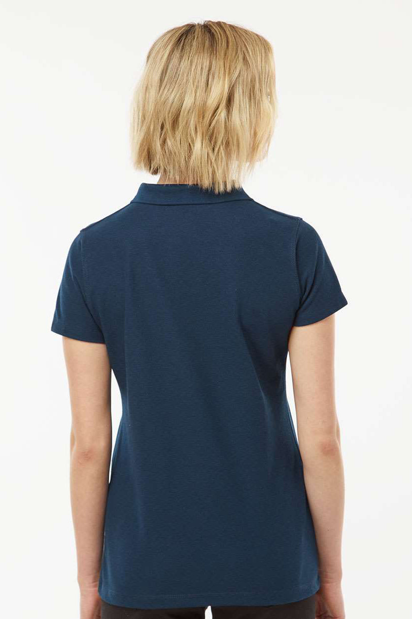 Tultex 401 Womens Sport Short Sleeve Polo Shirt Navy Blue Model Back