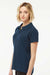 Tultex 401 Womens Sport Short Sleeve Polo Shirt Navy Blue Model Side