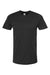 Tultex 502 Mens Premium Short Sleeve Crewneck T-Shirt Black Flat Front