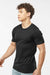 Tultex 502 Mens Premium Short Sleeve Crewneck T-Shirt Black Model Side