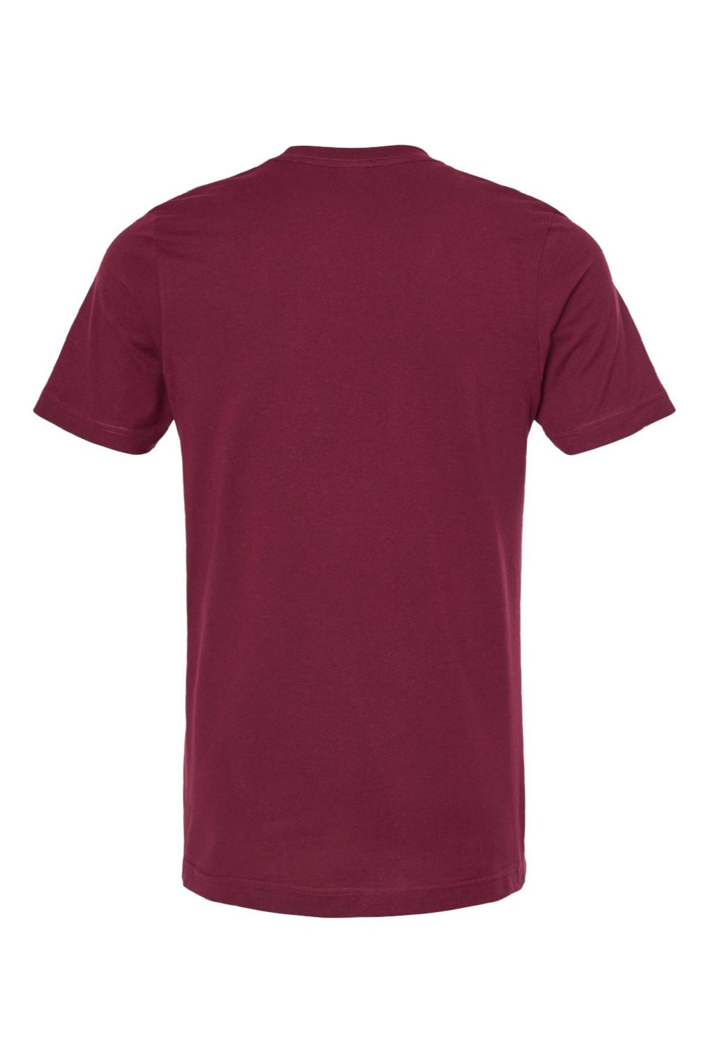 Tultex 502 Mens Premium Short Sleeve Crewneck T-Shirt Burgundy Flat Back