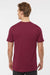 Tultex 502 Mens Premium Short Sleeve Crewneck T-Shirt Burgundy Model Back