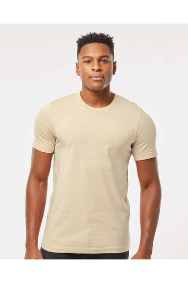 Tultex 502 Mens Premium Short Sleeve Crewneck T-Shirt Buttercream Model Front