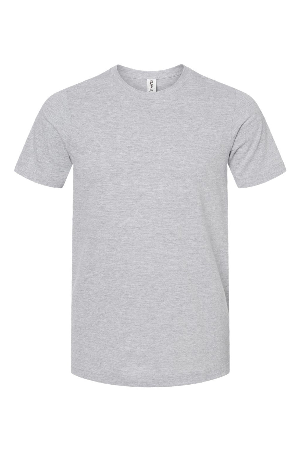 Tultex 502 Mens Premium Short Sleeve Crewneck T-Shirt Heather Grey Flat Front