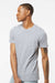 Tultex 502 Mens Premium Short Sleeve Crewneck T-Shirt Heather Grey Model Side