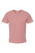 Tultex 502 Mens Premium Short Sleeve Crewneck T-Shirt Mauve Flat Front