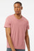Tultex 502 Mens Premium Short Sleeve Crewneck T-Shirt Mauve Model Front