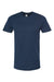 Tultex 502 Mens Premium Short Sleeve Crewneck T-Shirt Navy Blue Flat Front