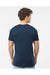 Tultex 502 Mens Premium Short Sleeve Crewneck T-Shirt Navy Blue Model Back