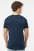 Tultex 502 Mens Premium Short Sleeve Crewneck T-Shirt Navy Blue Model Back
