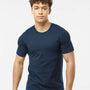 Tultex Mens Premium Short Sleeve Crewneck T-Shirt - Navy Blue - NEW