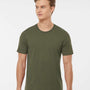 Tultex Mens Premium Short Sleeve Crewneck T-Shirt - Olive Green - NEW