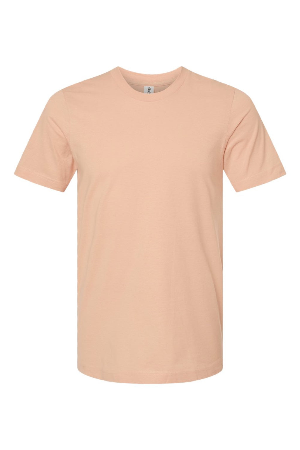 Tultex 502 Mens Premium Short Sleeve Crewneck T-Shirt Peach Flat Front