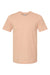 Tultex 502 Mens Premium Short Sleeve Crewneck T-Shirt Peach Flat Front