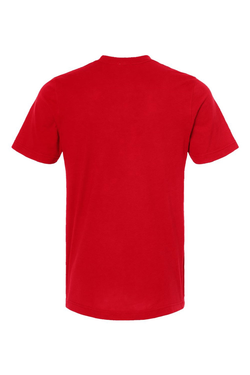 Tultex 502 Mens Premium Short Sleeve Crewneck T-Shirt Red Flat Back