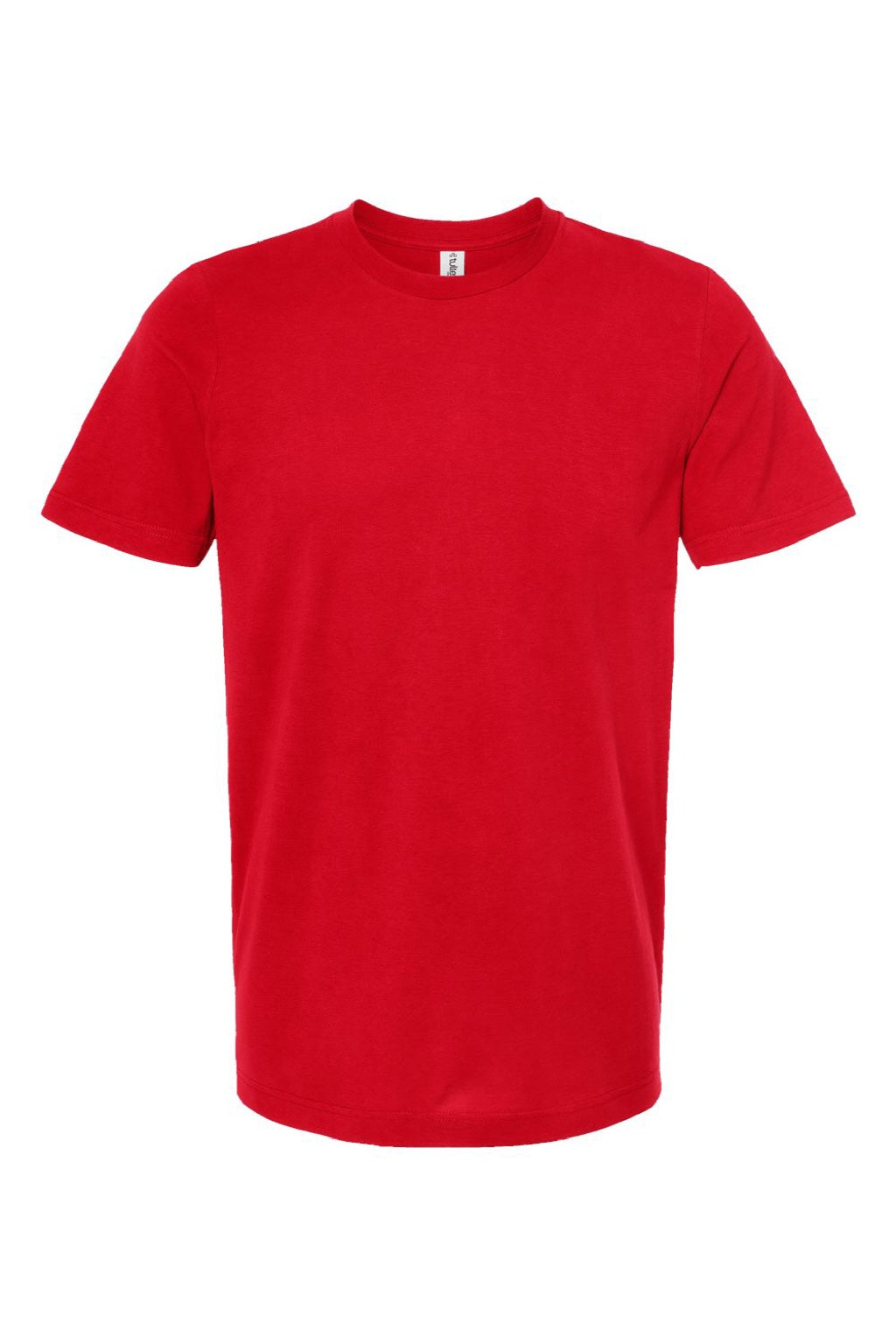 Tultex 502 Mens Premium Short Sleeve Crewneck T-Shirt Red Flat Front