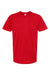 Tultex 502 Mens Premium Short Sleeve Crewneck T-Shirt Red Flat Front