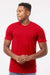 Tultex 502 Mens Premium Short Sleeve Crewneck T-Shirt Red Model Front