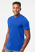 Tultex 502 Mens Premium Short Sleeve Crewneck T-Shirt Royal Blue Model Side